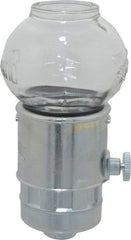 Trico - 1 Outlet, Glass Bowl, 4 Ounce Constant-Level Oil Reservoir - 1/4 NPT Outlet, 2-11/16" Diam x 5-3/4" High - Strong Tooling