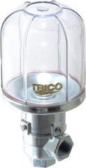 Trico - 1 Outlet, Plastic Bowl, 4 Ounce Constant-Level Oil Reservoir - 1/4 NPT Outlet, 2-5/16" Diam x 5-1/16" High - Strong Tooling