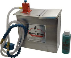 Kool Mist - 1 Outlet, 1 Gal Tank Capacity, Stainless Steel Tank Mist Coolant System - 4' Coolant Line Length, 18" Hose Length, 5/16" Nozzle Diam - Strong Tooling