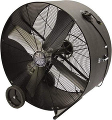 TPI - 48" Blade, Belt Drive, 14,400 CFM, Floor Style Blower Fan - 15 Amps, 120 Volts, 1 Speed, Single Phase - Strong Tooling