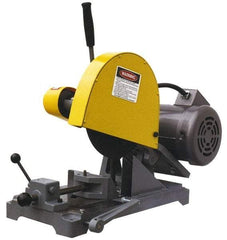 Kalamazoo - 10" Blade Diam, 5/8" Arbor Hole, Straight Chop & Cutoff Saw - 3 Phase, 3,450 RPM, 3 hp, 220/440 Volts, 1-1/2" in Solids at 90°, 2-1/2" in Pipe at 90° - Strong Tooling