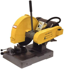 Kalamazoo - 14" Blade Diam, 1" Arbor Hole, Straight Chop & Cutoff Saw - 3 Phase, 4,400 RPM, 5 hp, 220/440 Volts, 2-1/2" in Solids at 90°, 3" in Pipe at 90° - Strong Tooling