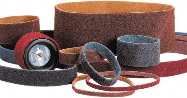 Standard Abrasives - 1/2" Wide x 18" OAL, 240 Norax Grit, Aluminum Oxide Abrasive Belt - Aluminum Oxide, Very Fine, Nonwoven - Strong Tooling