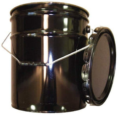 Made in USA - 5 Gallon Capacity, Crimped Lid, Drum Pail - Steel, UN 1H2/X70.8/S/01/USA/+AA1175 Listing - Strong Tooling