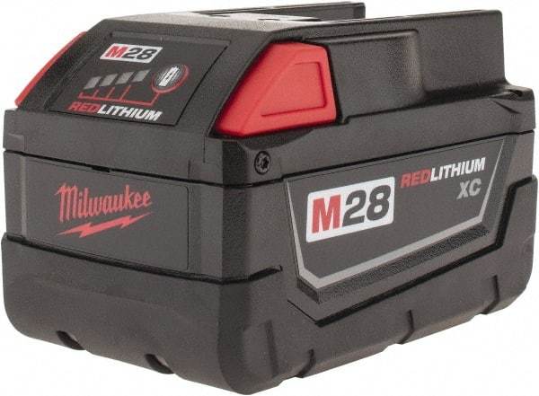 Milwaukee Tool - 28 Volt Lithium-Ion Power Tool Battery - 3 Ahr Capacity, 1 hr Charge Time, Series M28 - Strong Tooling