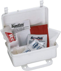 Medique - 10 Piece, 1 Person, Body Fluid Clean-Up First Aid Kit - 3-1/2" Wide x 2" Deep x 5" High, Plastic Case - Strong Tooling