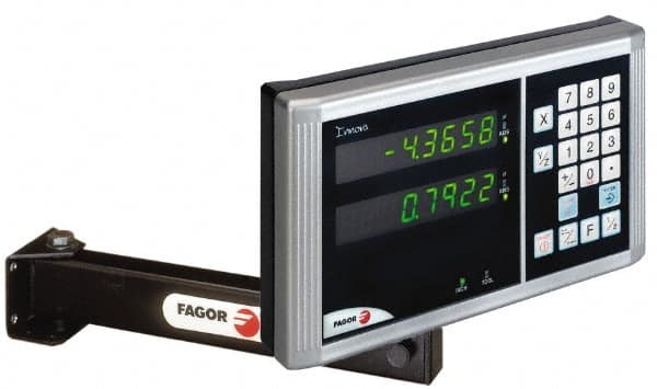 Fagor - 2 Axis, 10" X-Axis Travel, 60" Z-Axis Travel, Turning DRO System - 0.0002", 0.0005", 0.001" Resolution, 5µm Accuracy, LED Display - Strong Tooling