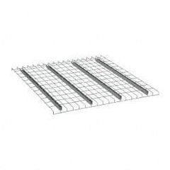 Nashville Wire - 46" Wide, 1-1/2" High, Open Shelving Welded Wire Decking - Steel, 48" Deep, Use with Pallet Racks - Strong Tooling