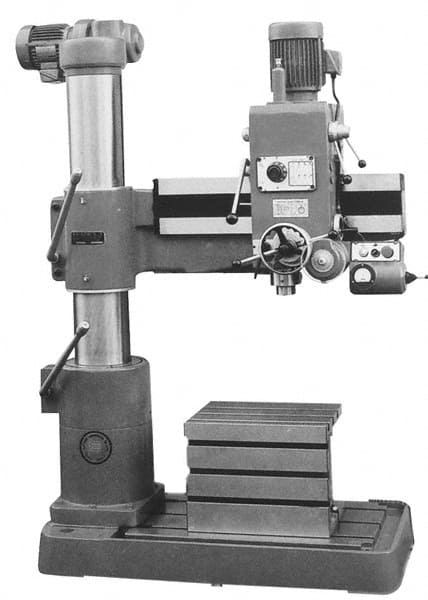 Floor Drill Press: 2 hp, 220V 19-3/4″ Table Length, 15-3/4″ Table Width