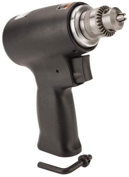 Florida Pneumatic - 1/4" Keyed Chuck - Pistol Grip Handle, 20,000 RPM, 4 CFM, 0.3333 hp, 60-90 psi - Strong Tooling