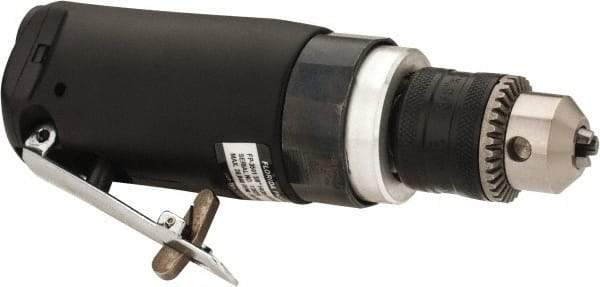 Florida Pneumatic - 3/8" Keyed Chuck - Inline Handle, 20,000 RPM, 4 CFM, 0.3333 hp, 60-90 psi - Strong Tooling