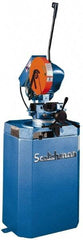 Scotchman - 2 Cutting Speeds, 10-3/4" Blade Diam, Cold Saw - 60 & 120 RPM Blade Speed, Floor Machine, 3 Phase, Compatible with Ferrous Material - Strong Tooling