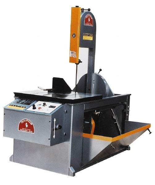 Roll-In Saw - 14 Inch Throat Capacity, Vertical Bandsaw - 70 to 400 SFPM, 2 HP, Three Phase - Strong Tooling