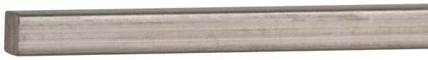 Value Collection - 12" Long x 1/8" High x 1/8" Wide, Plain Key Stock - Stainless Steel - Strong Tooling