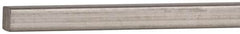 Value Collection - 12" Long x 1/8" High x 1/8" Wide, Plain Key Stock - Stainless Steel - Strong Tooling