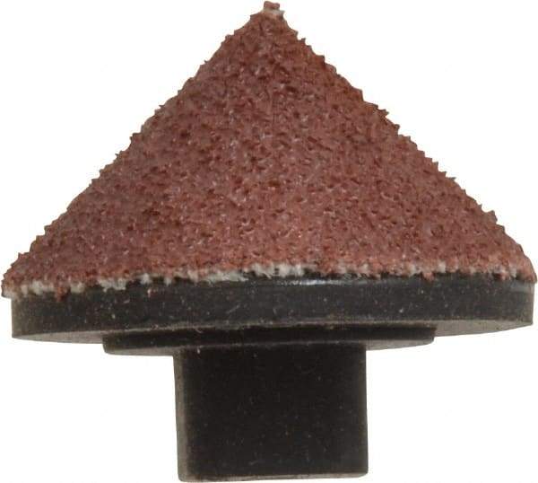 Superior Abrasives - 1/8" Diam 60 Grit 90° Included Angle Center Lap - Aluminum Oxide, Medium Grade, Shank Mounted - Strong Tooling