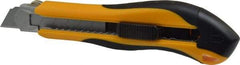 PHC - Snap Utility Knife - 4-1/4" Blade, Yellow & Black Plastic Handle, 6 Blades Included - Strong Tooling