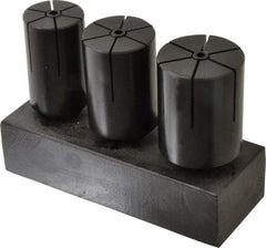 Interstate - 3 Piece 1/4" Increment Expanding Lathe Arbor Set - 1-1/2, 1-3/4, & 2" Arbors, 4" OAL - Strong Tooling