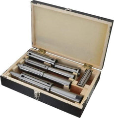 Interstate - 1 to 2" Face Diam, Expanding Lathe Mandrel Set - 3 Pieces - Strong Tooling