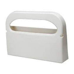 NuTrend Disposables - 500 Capacity White Plastic Toilet Seat Cover Dispenser - 11-1/2" High x 3-1/2" Deep, Holds 2 Half Fold Sleeves - Strong Tooling