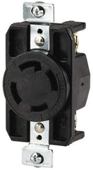 Cooper Wiring Devices - 125/250 VAC, 30 Amp, L14-30R NEMA, Self Grounding Receptacle - 3 Poles, 4 Wire, Female End, Black - Strong Tooling