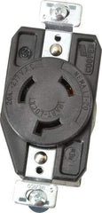 Cooper Wiring Devices - 277 VAC, 20 Amp, L7-20R NEMA, Self Grounding Receptacle - 2 Poles, 3 Wire, Female End, Black - Strong Tooling