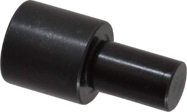 Gibraltar - 1-3/32" OAL, 5/8" Head Height, 5/8" OD, Low Carbon Steel, Ground, Press Fit Rest Button - Black Oxide Coating, 3/8" Pin Diam - Strong Tooling