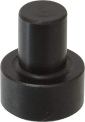 Gibraltar - 1-1/32" OAL, 7/16" Head Height, 7/8" OD, Low Carbon Steel, Ground, Press Fit Rest Button - Black Oxide Coating, 1/2" Pin Diam - Strong Tooling