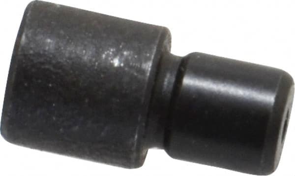 Gibraltar - 15/32" OAL, 1/4" Head Height, 1/4" OD, 52100 Steel, Unground, Press Fit Rest Button - Black Oxide Coating, 0.1885" Pin Diam - Strong Tooling