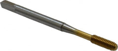 OSG - #6-40 UNF H5 Thread Limit Modified Bottoming Thread Forming Tap - Cobalt, TiN Finish, 2" OAL, 11/16" Thread Length, Right Hand Thread, Series HY-PRO NRT - Strong Tooling