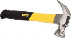 Stanley - 1 Lb Head, Curved Claw Nail Hammer - 13" OAL, Carbon Steel Head, Graphite Handle with Grip - Strong Tooling