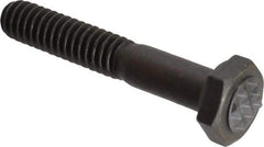 Fairlane - Serrated Tooth, 1/4-20, 1-1/2" Shank Length, 7/8" Thread Length, Black Oxide Finish, Hex Head, Adjustable Positioning Gripper - 5/16" Pad Diam, 7/16" Hex, 13/64" Head Height, Extra Fine Tooth Grade - Strong Tooling