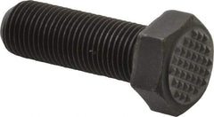 Fairlane - Serrated Tooth, 1/2-20, 1-1/2" Shank Length, 1-1/2" Thread Length, Black Oxide Finish, Hex Head, Adjustable Positioning Gripper - 5/8" Pad Diam, 3/4" Hex, 23/64" Head Height, Extra Fine Tooth Grade - Strong Tooling