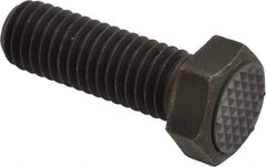 Fairlane - Serrated Tooth, 1/2-13, 1-1/2" Shank Length, 1-1/2" Thread Length, Black Oxide Finish, Hex Head, Adjustable Positioning Gripper - 5/8" Pad Diam, 3/4" Hex, 23/64" Head Height, Extra Fine Tooth Grade - Strong Tooling