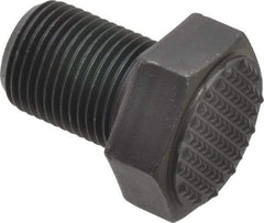 Fairlane - Serrated Tooth, 3/4-16, 1" Shank Length, 1" Thread Length, Black Oxide Finish, Hex Head, Adjustable Positioning Gripper - 1" Pad Diam, 1-1/8" Hex, 1/2" Head Height, Extra Fine Tooth Grade - Strong Tooling