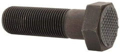 Fairlane - Serrated Tooth, 3/4-16, 2-1/2" Shank Length, 1-3/4" Thread Length, Black Oxide Finish, Hex Head, Adjustable Positioning Gripper - 1" Pad Diam, 1-1/8" Hex, 1/2" Head Height, Extra Fine Tooth Grade - Strong Tooling