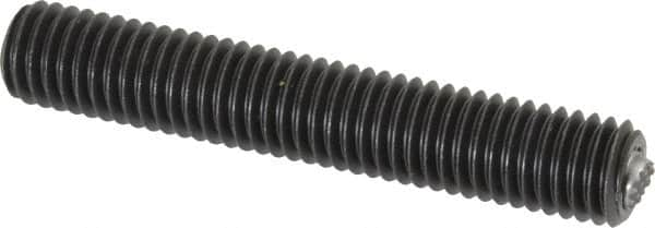 Fairlane - 1/2-13, 3" Thread Length, 9/32" Ball Diam, Serrated Ball Pad Surface, Alloy Steel, Black Oxide, Threaded, Swivel Action Gripper Assemblies - 1/4" Contact Diam, High Speed Steel Ball - Strong Tooling