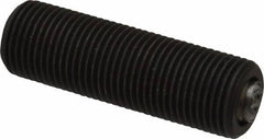 Fairlane - 5/8-18, 2" Thread Length, 3/8" Ball Diam, Serrated Ball Pad Surface, Alloy Steel, Black Oxide, Threaded, Swivel Action Gripper Assemblies - 5/16" Contact Diam, High Speed Steel Ball - Strong Tooling