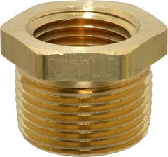 Eaton - 3/4 Male Thread x 1/2 Female Thread, Brass Industrial Pipe Hex Bushing - Strong Tooling