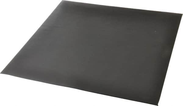 Made in USA - 12" Long, 12" Wide, 1/16" Thick, Buna-N Rubber Foam Sheet - 45 to 55 Durometer, Black, -20 to 180°F, 2,500 psi Tensile Strength, Plain Backing, Stock Length - Strong Tooling