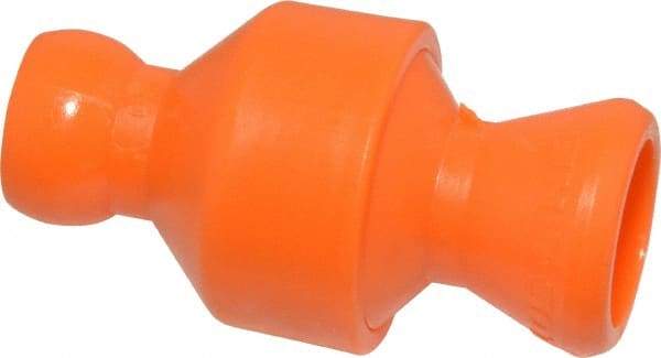 Loc-Line - 2 Piece, 1/4" ID Coolant Hose In-Line Valve - Female to Ball Connection, Acetal Copolymer Body, Unthreaded, Use with Loc-Line Modular Hose Systems - Strong Tooling