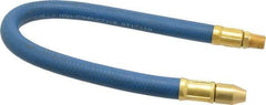 Coilhose Pneumatics - 18" Hose Length, 1/4" Nozzle Diam, 3/8" Hose ID, Coolant Hose - 1/4" NPT For Mist Coolant Systems - Strong Tooling