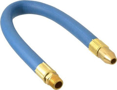 Coilhose Pneumatics - 18" Hose Length, 3/8" Nozzle Diam, 1/2" Hose ID, Coolant Hose - 3/8" NPT For Mist Coolant Systems - Strong Tooling