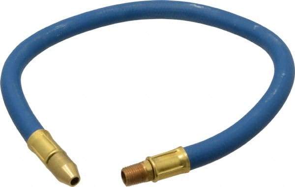 Coilhose Pneumatics - 24" Hose Length, 1/4" Nozzle Diam, 3/8" Hose ID, Coolant Hose - 1/4" NPT For Mist Coolant Systems - Strong Tooling