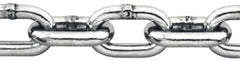 Pewag - 1/8" Welded Stainless Steel Chain - 410 Lb Capacity, Grade 30, Cut to Length, Stainless Steel, Bright Finish - Strong Tooling