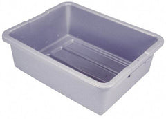 Rubbermaid - 7.1 Gal, Gray Polyethylene Tote Container - Nesting, 21-1/2" Long x 17.1" Wide x 7" High - Strong Tooling