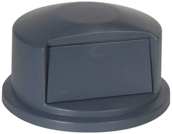 Rubbermaid - Round Lid for Use with 32 Gal Round Trash Cans - Gray, Polyethylene, For 2632 Brute Trash Cans - Strong Tooling