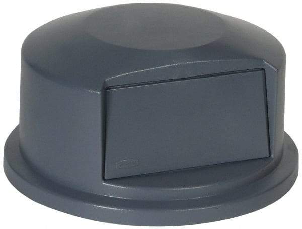 Rubbermaid - Round Lid for Use with 44 Gal Round Trash Cans - Gray, Polyethylene, For 2643 Brute Trash Cans - Strong Tooling