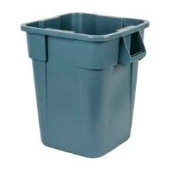 Rubbermaid - 40 Gal Gray Square Trash Can - Polyethylene, 28-3/4" High x 23-1/2" Long x 23-1/2" Wide - Strong Tooling