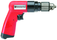 #UT8895R - 3/8" Reversing - Air Powered Drill - Handle Exhaust - Strong Tooling